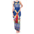 Netherlands Christmas Tank Maxi Dress Windmills With Tulip Flowers