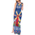 Netherlands Christmas Tank Maxi Dress Windmills With Tulip Flowers