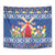 Netherlands Christmas Tapestry Windmills With Tulip Flowers