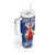 Netherlands Christmas Tumbler With Handle Windmills With Tulip Flowers