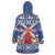 Netherlands Christmas Wearable Blanket Hoodie Windmills With Tulip Flowers