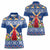 Netherlands Christmas Women Polo Shirt Windmills With Tulip Flowers