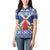 Netherlands Christmas Women Polo Shirt Windmills With Tulip Flowers