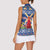 Netherlands Christmas Women Sleeveless Polo Shirt Windmills With Tulip Flowers