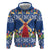 Netherlands Christmas Zip Hoodie Windmills With Tulip Flowers