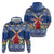 Netherlands Christmas Zip Hoodie Windmills With Tulip Flowers