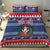 Personalized Dominican Republic Christmas Bedding Set Dominicana Coat Of Arms Christmas Pattern - Wonder Print Shop