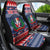 Personalized Dominican Republic Christmas Car Seat Cover Dominicana Coat Of Arms Christmas Pattern - Wonder Print Shop