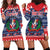 Personalized Dominican Republic Christmas Hoodie Dress Dominicana Coat Of Arms Christmas Pattern