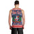 Personalized Dominican Republic Christmas Men Tank Top Dominicana Coat Of Arms Christmas Pattern - Wonder Print Shop