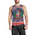 Personalized Dominican Republic Christmas Men Tank Top Dominicana Coat Of Arms Christmas Pattern - Wonder Print Shop