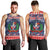 Personalized Dominican Republic Christmas Men Tank Top Dominicana Coat Of Arms Christmas Pattern - Wonder Print Shop