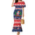Personalized Dominican Republic Christmas Mermaid Dress Dominicana Coat Of Arms Christmas Pattern - Wonder Print Shop