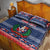 Personalized Dominican Republic Christmas Quilt Bed Set Dominicana Coat Of Arms Christmas Pattern - Wonder Print Shop