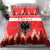 Personalized Albania Christmas Bedding Set The Double-headed Eagle Christmas Pattern - Wonder Print Shop