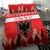 Personalized Albania Christmas Bedding Set The Double-headed Eagle Christmas Pattern - Wonder Print Shop