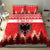 Personalized Albania Christmas Bedding Set The Double-headed Eagle Christmas Pattern - Wonder Print Shop