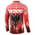 Personalized Albania Christmas Button Sweatshirt The Double-headed Eagle Christmas Pattern - Wonder Print Shop