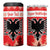 Personalized Albania Christmas 4 in 1 Can Cooler Tumbler The Double-headed Eagle Christmas Pattern - Wonder Print Shop