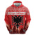 Personalized Albania Christmas Hoodie The Double-headed Eagle Christmas Pattern - Wonder Print Shop