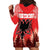 Personalized Albania Christmas Hoodie Dress The Double-headed Eagle Christmas Pattern