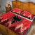 Personalized Albania Christmas Quilt Bed Set The Double-headed Eagle Christmas Pattern - Wonder Print Shop