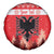 Personalized Albania Christmas Spare Tire Cover The Double-headed Eagle Christmas Pattern - Wonder Print Shop