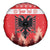 Personalized Albania Christmas Spare Tire Cover The Double-headed Eagle Christmas Pattern - Wonder Print Shop