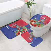 Personalized Hispaniolan Trogon Haiti Bathroom Set Sporty Style - Wonder Print Shop