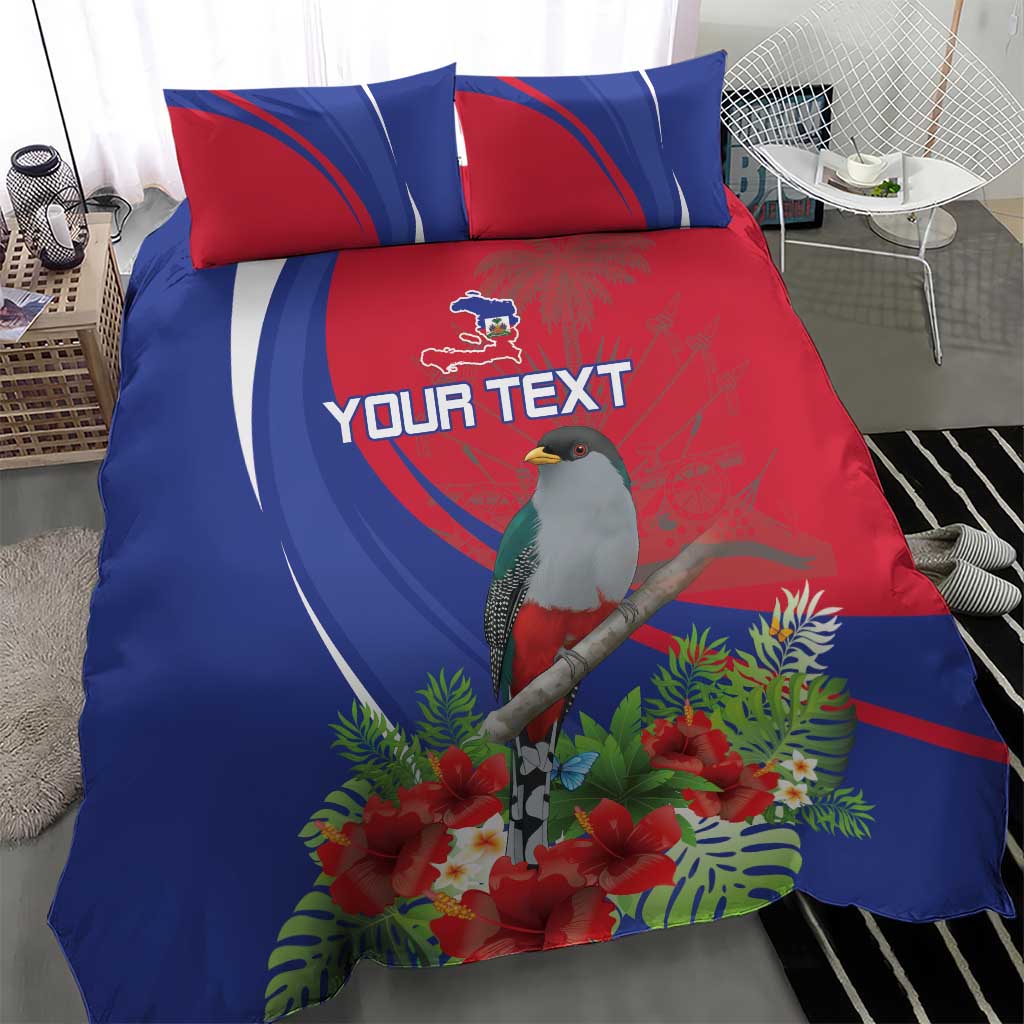 Personalized Hispaniolan Trogon Haiti Bedding Set Sporty Style - Wonder Print Shop