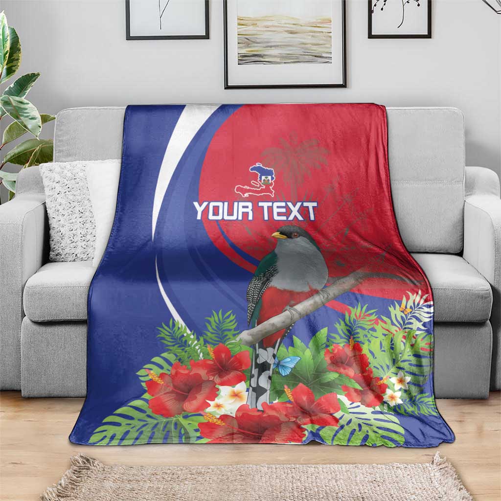 Personalized Hispaniolan Trogon Haiti Blanket Sporty Style - Wonder Print Shop