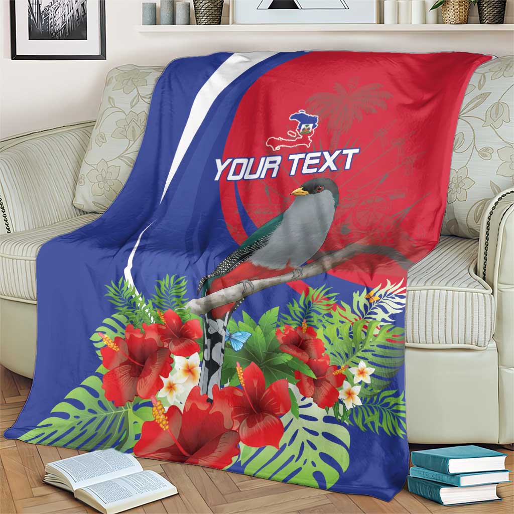 Personalized Hispaniolan Trogon Haiti Blanket Sporty Style - Wonder Print Shop