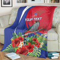 Personalized Hispaniolan Trogon Haiti Blanket Sporty Style - Wonder Print Shop