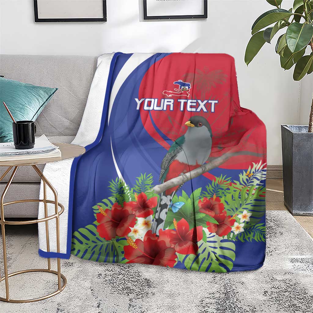 Personalized Hispaniolan Trogon Haiti Blanket Sporty Style - Wonder Print Shop