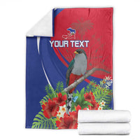 Personalized Hispaniolan Trogon Haiti Blanket Sporty Style - Wonder Print Shop
