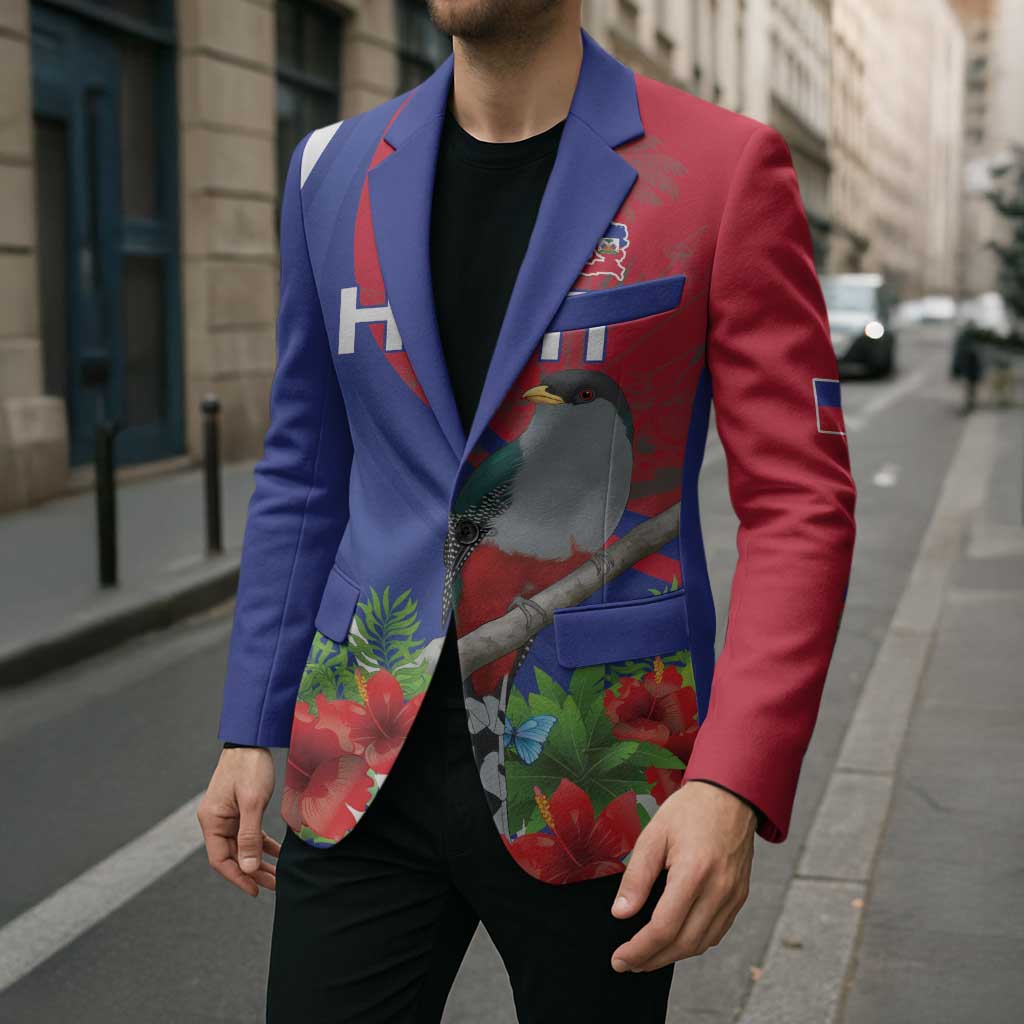 Personalized Hispaniolan Trogon Haiti Blazer Sporty Style - Wonder Print Shop