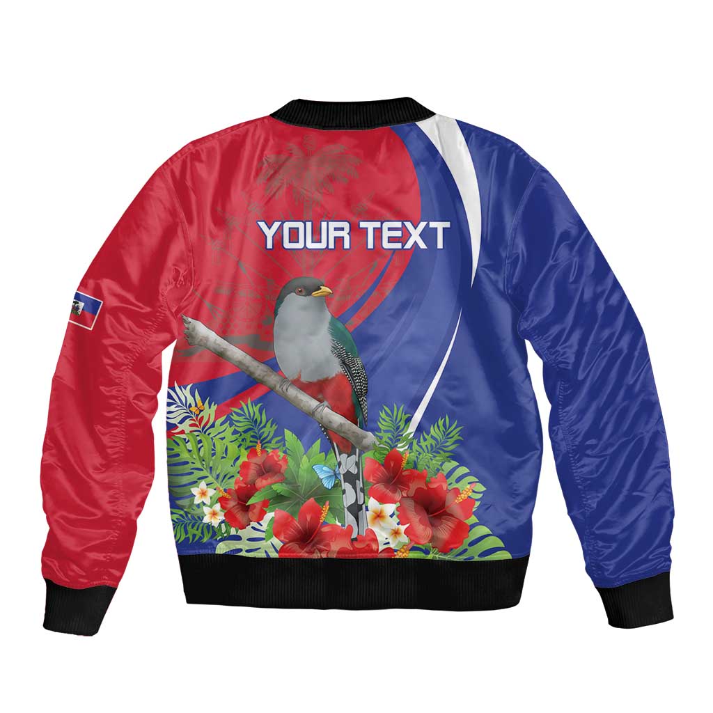 Personalized Hispaniolan Trogon Haiti Bomber Jacket Sporty Style - Wonder Print Shop