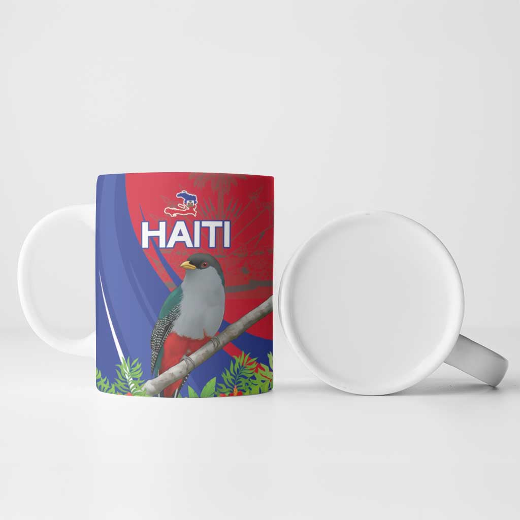 Personalized Hispaniolan Trogon Haiti Ceramic Mug Sporty Style - Wonder Print Shop