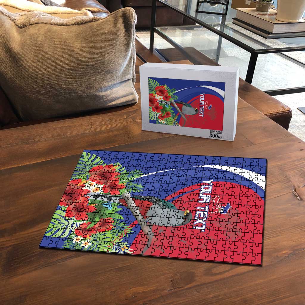 Personalized Hispaniolan Trogon Haiti Puzzle Sporty Style - Wonder Print Shop