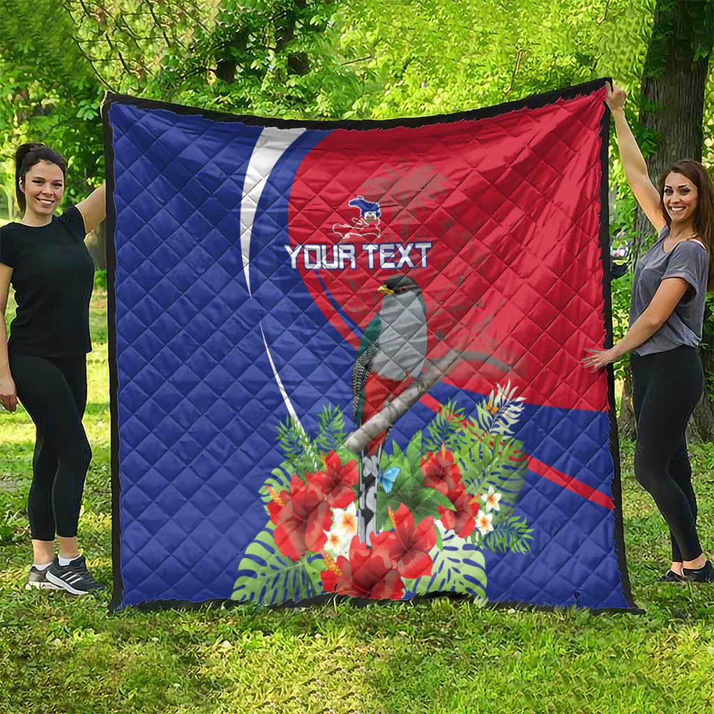 Personalized Hispaniolan Trogon Haiti Quilt Sporty Style - Wonder Print Shop