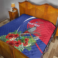 Personalized Hispaniolan Trogon Haiti Quilt Sporty Style - Wonder Print Shop
