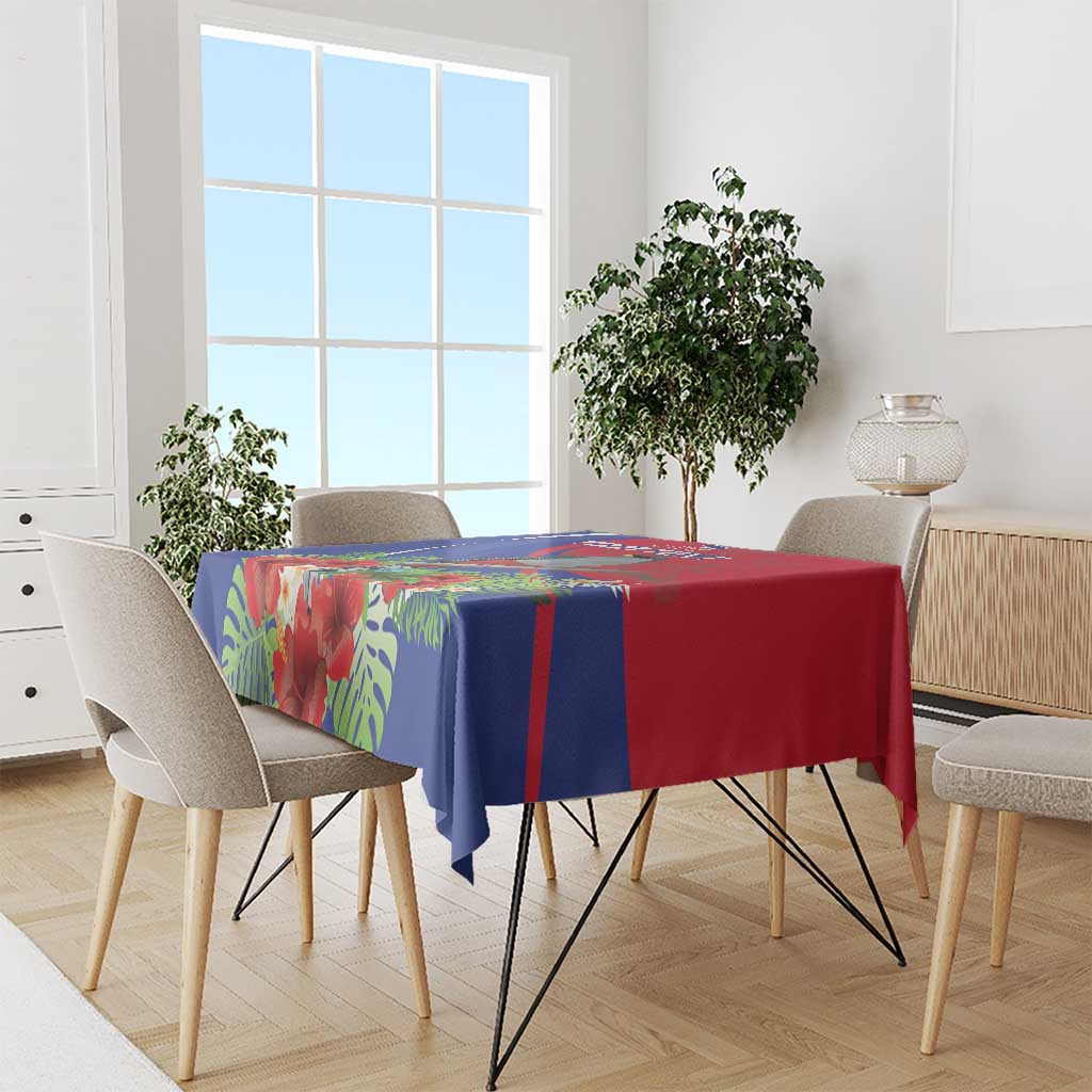 Personalized Hispaniolan Trogon Haiti Tablecloth Sporty Style - Wonder Print Shop