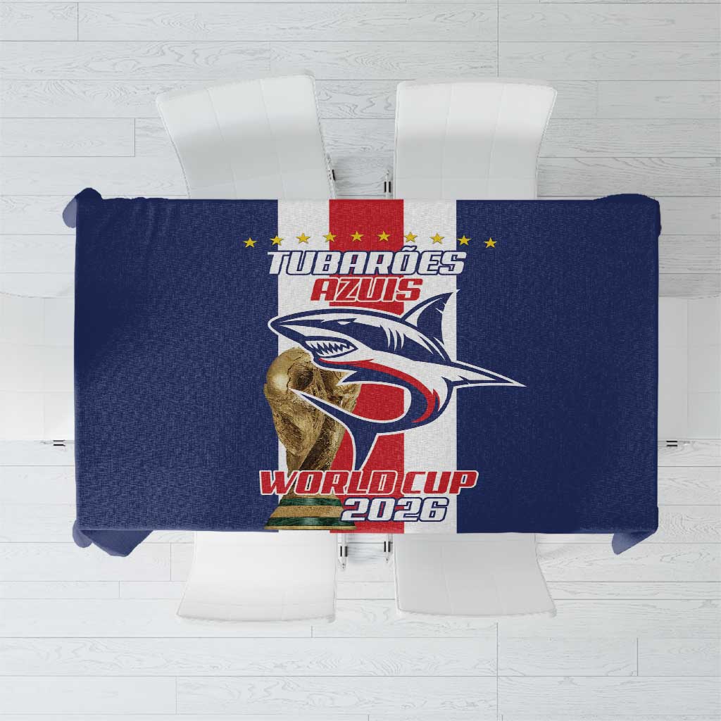 Cape Verde Football Tablecloth Tubaroes Azuis World Cup 2026 - Wonder Print Shop