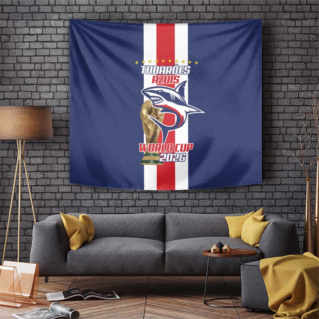 Cape Verde Football Tapestry Tubaroes Azuis World Cup 2026 - Wonder Print Shop