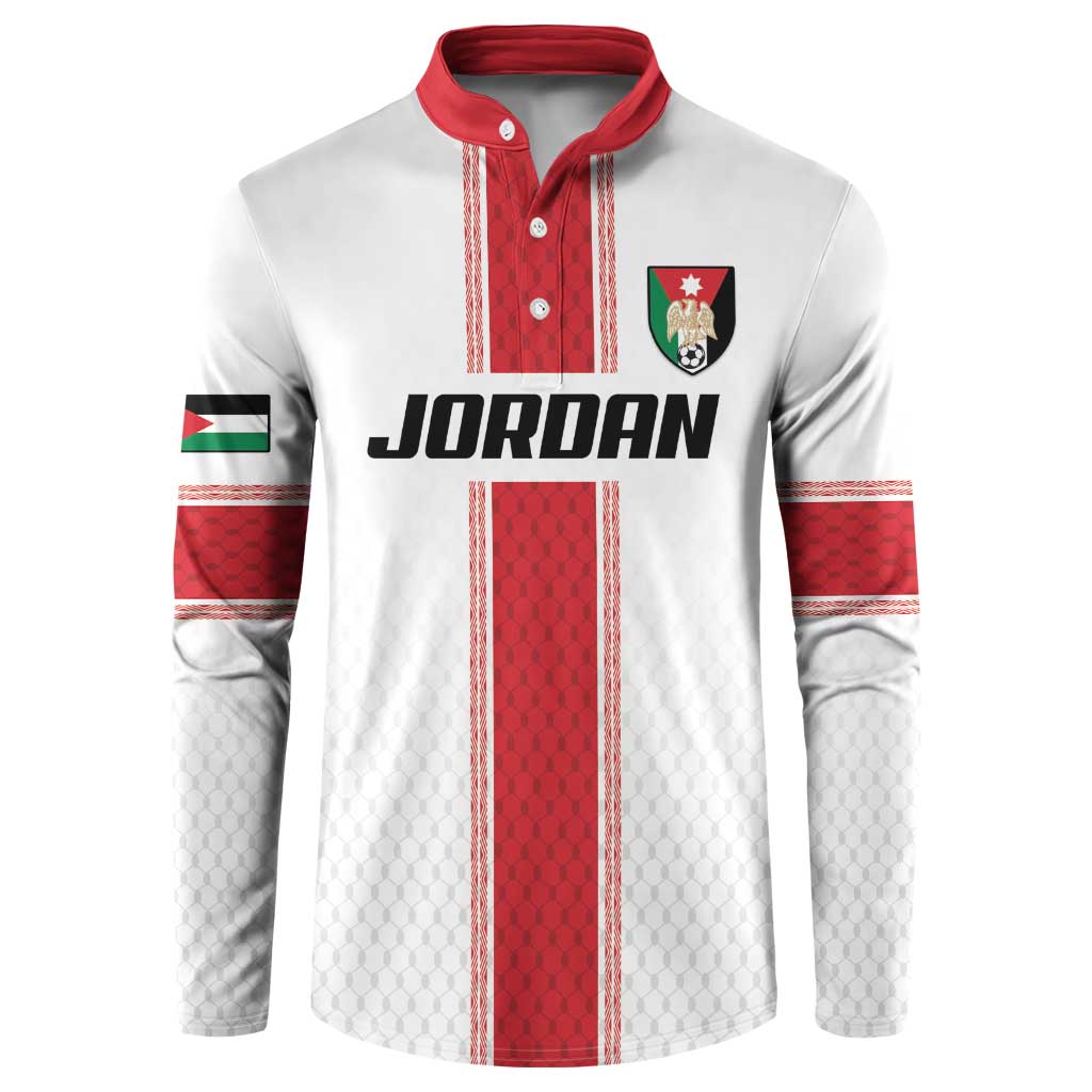 Custom Jordan Heritage Football Button Sweatshirt Al Nashama Sporty Style - Wonder Print Shop