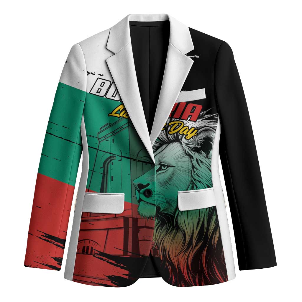 Bulgaria Liberation Day Personalized Blazer Bulgarian Lion National Pride Patriotic