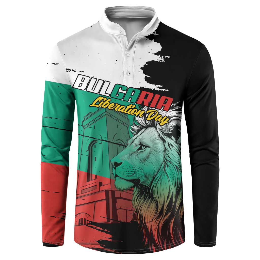 Bulgaria Liberation Day Personalized Button Sweatshirt Bulgarian Lion National Pride Patriotic