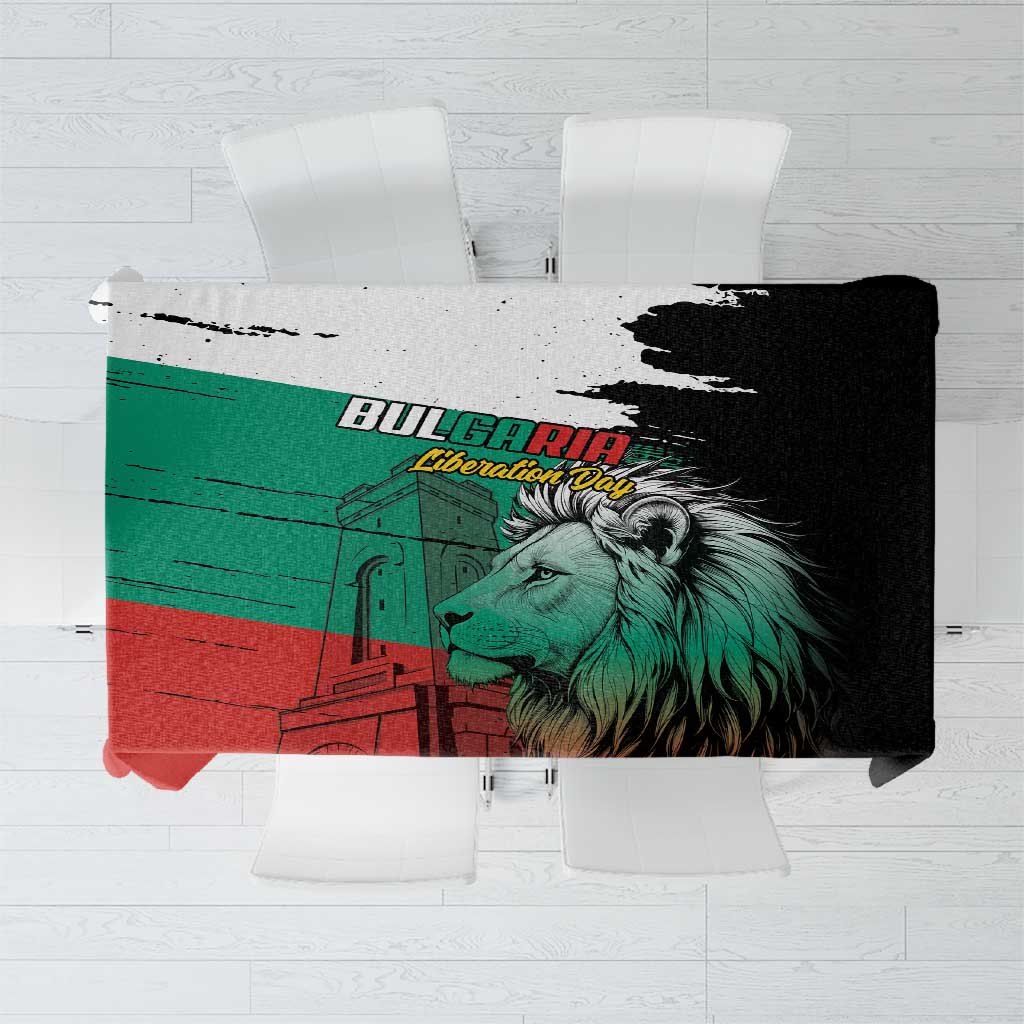 Bulgaria Liberation Day Tablecloth Bulgarian Lion National Pride Patriotic