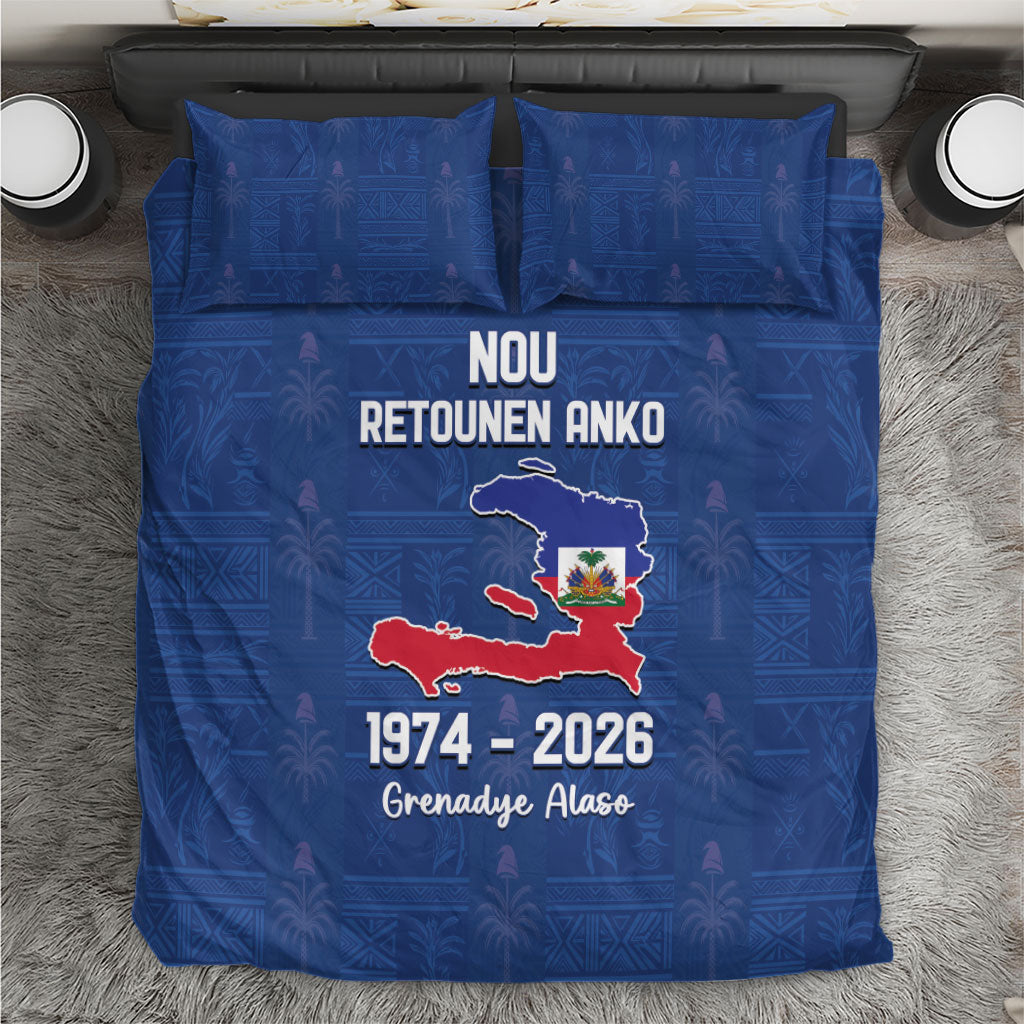 Haiti Football Bedding Set Nou Retounen Anko 1974-2026