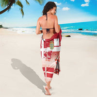 Danish National Flag Day Sarong Coat Of Arms With Map